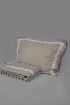 Комплект постельного белья п лен винтаж евро фото 1