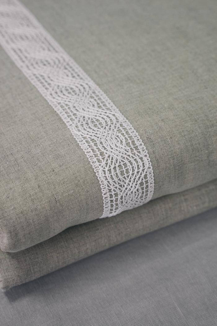 Комплект постельного белья п лен винтаж евро фото 3