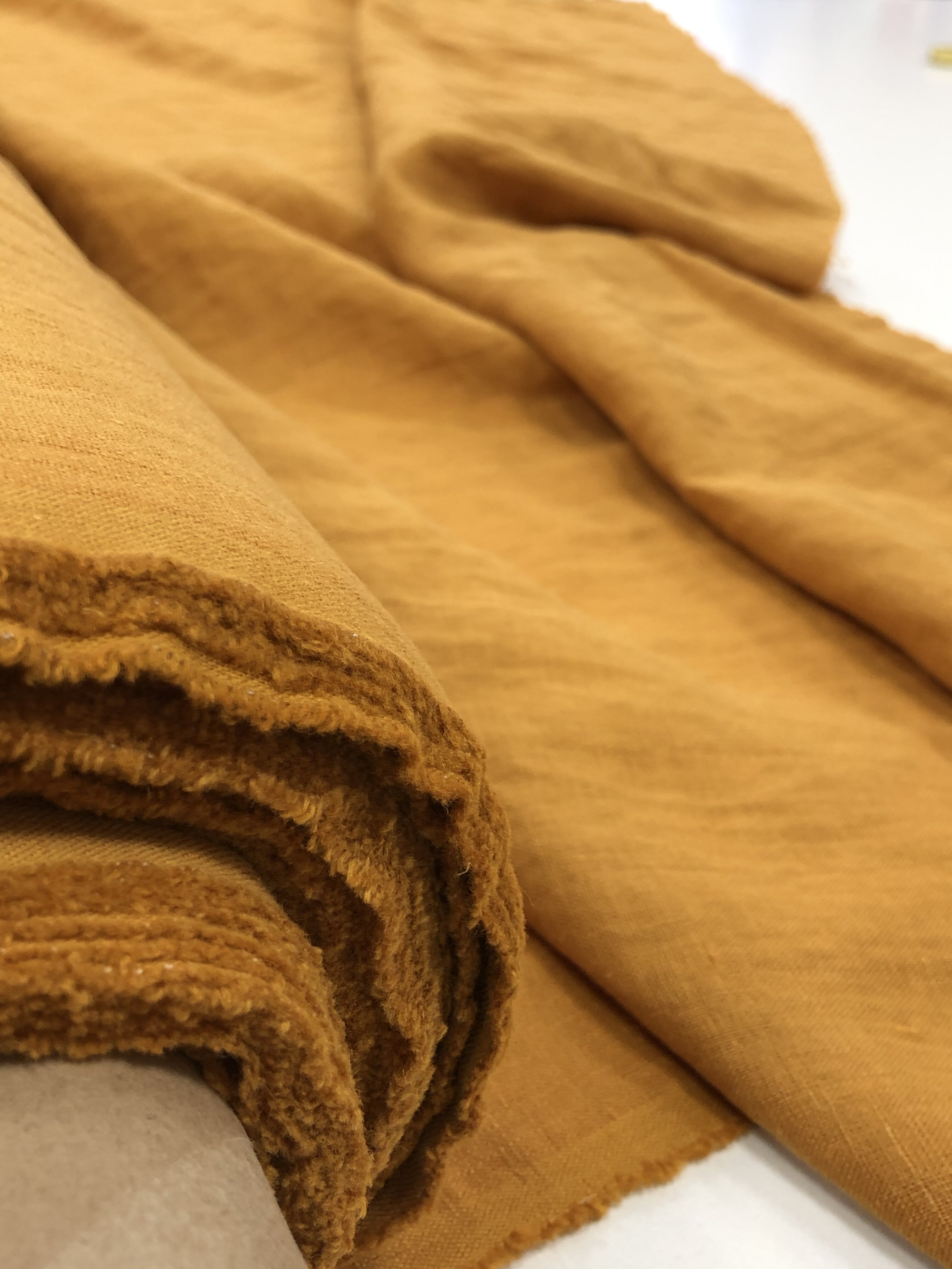 Набор тканей для рукоделия золотая осень лоскуты льна фото 3
