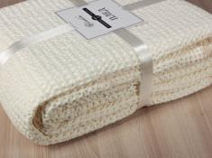 Плед хлопок 100 молочный 130 90 11 0606 фото 1