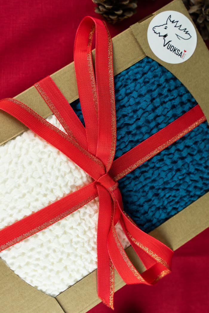 Подарочный набор из 2 х полотенец 80 140 см фото 1