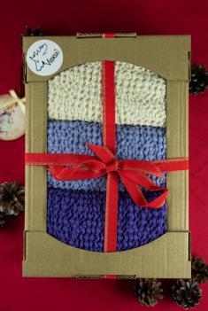 Подарочный набор из 3 х полотенец 50 70 см фото 1