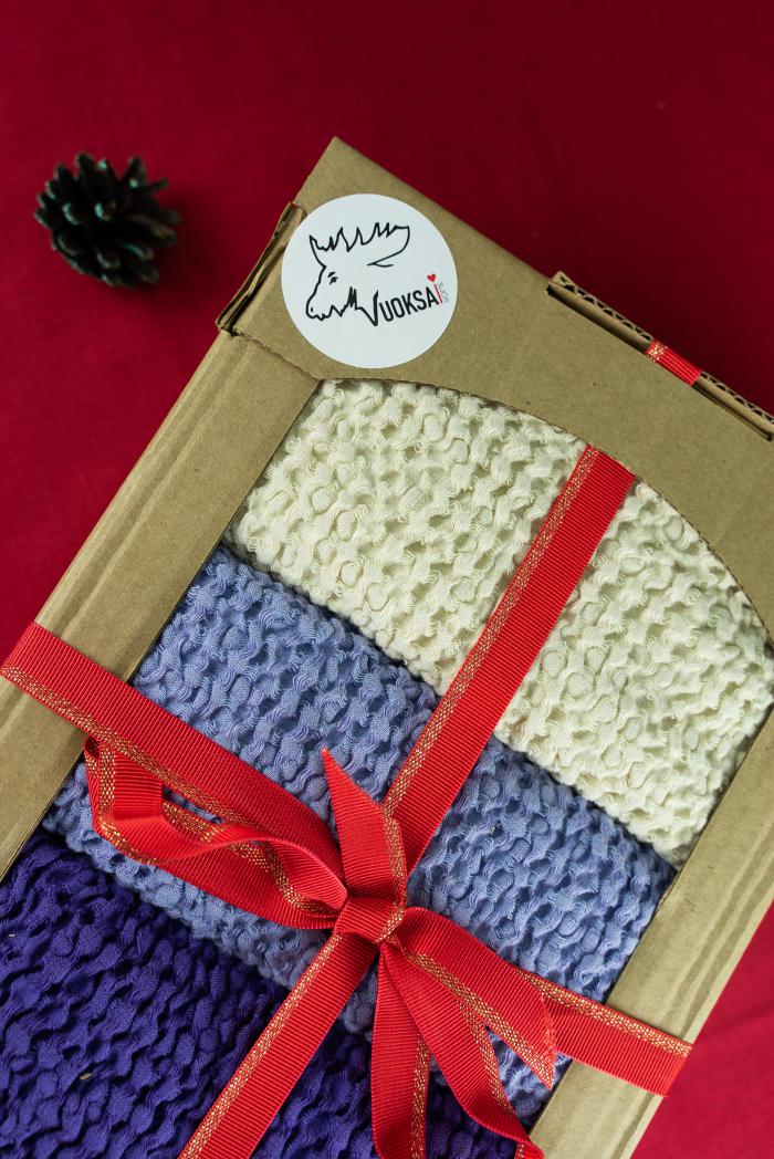 Подарочный набор из 3 х полотенец 75 120 см фото 1