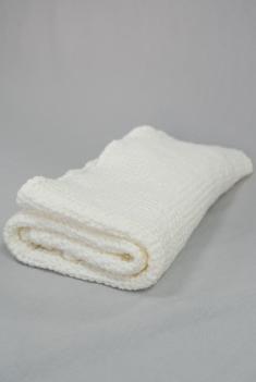 Полотенце банное льняное 70 140 белого цвета фото 1