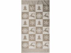 Полотенце махровое п лен олени новогодние 81 160 фото 1