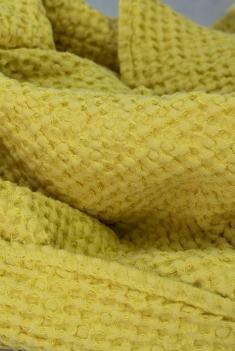 Полотенце п лен зефир 75 120 горчичного цвета фото 4