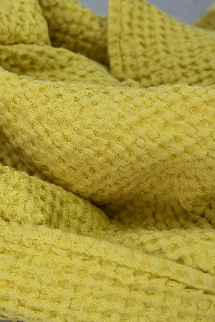 Полотенце п лен зефир 75 120 горчичного цвета фото 7