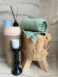 Полотенце п лен зефир 75 120 светло зеленого цвета фото 2