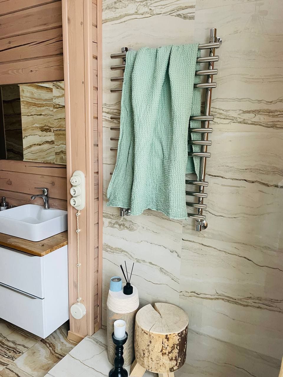 Полотенце п лен зефир 75 120 светло зеленого цвета фото 3