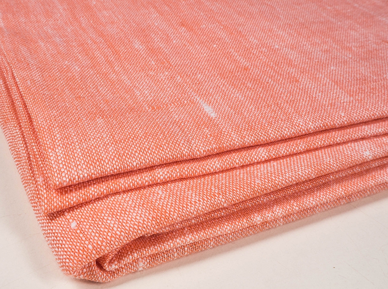 Простынь лен 100 лосось фото 1