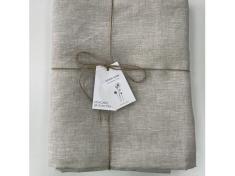 Шторы из льна серый дождь 270см х 145см фото 1