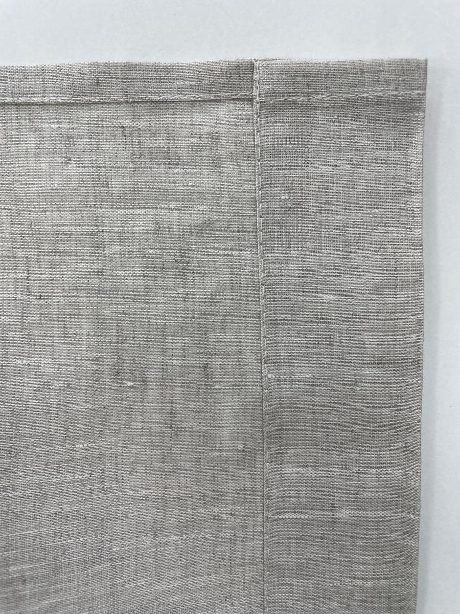 Шторы из льна серый дождь 270см х 145см фото 2