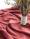 Скатерть на стол льняная красная глина 130х240см фото 1