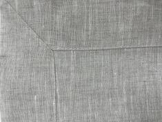 Скатерть на стол льняная серый дождь 130х200см фото 3