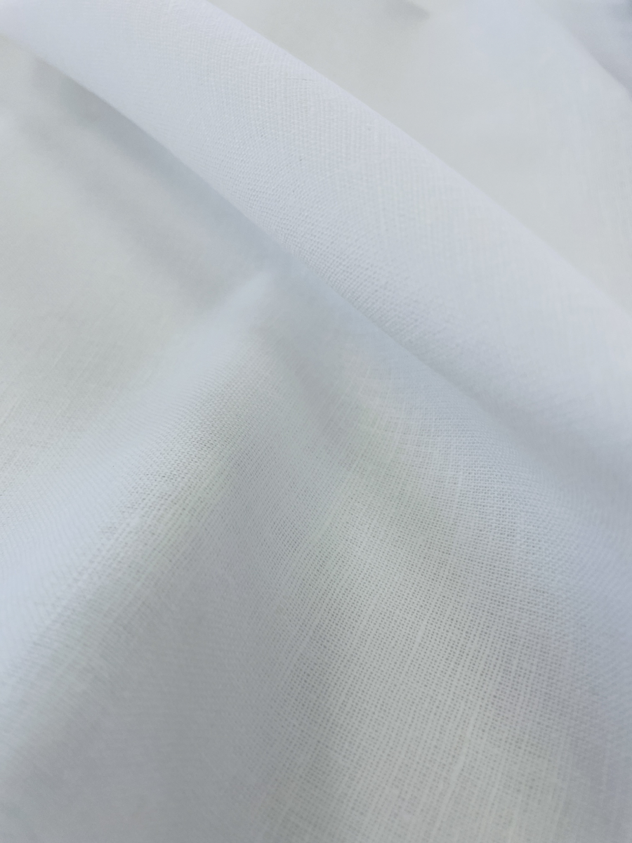Ткань для постельного белья лен хлопок белое солнце фото 3