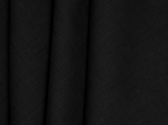 Ткань костюмная лен 100 черная жемчужина фото 1