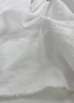 Ткань лен 100 умягченная крэш ледяное облако фото 2