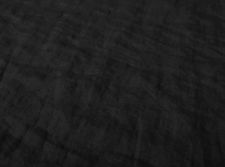 Ткань с эффектом мятости лен 100 черное озеро фото 2