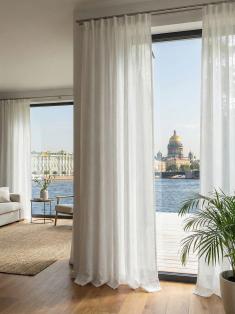 Тюль льняной с хлопком фото 2