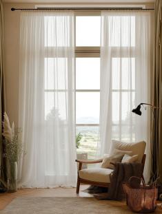 Тюль льняной с хлопком фото 3