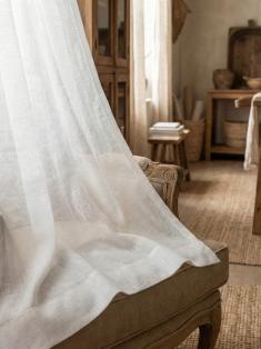 Тюль льняной с хлопком фото 5