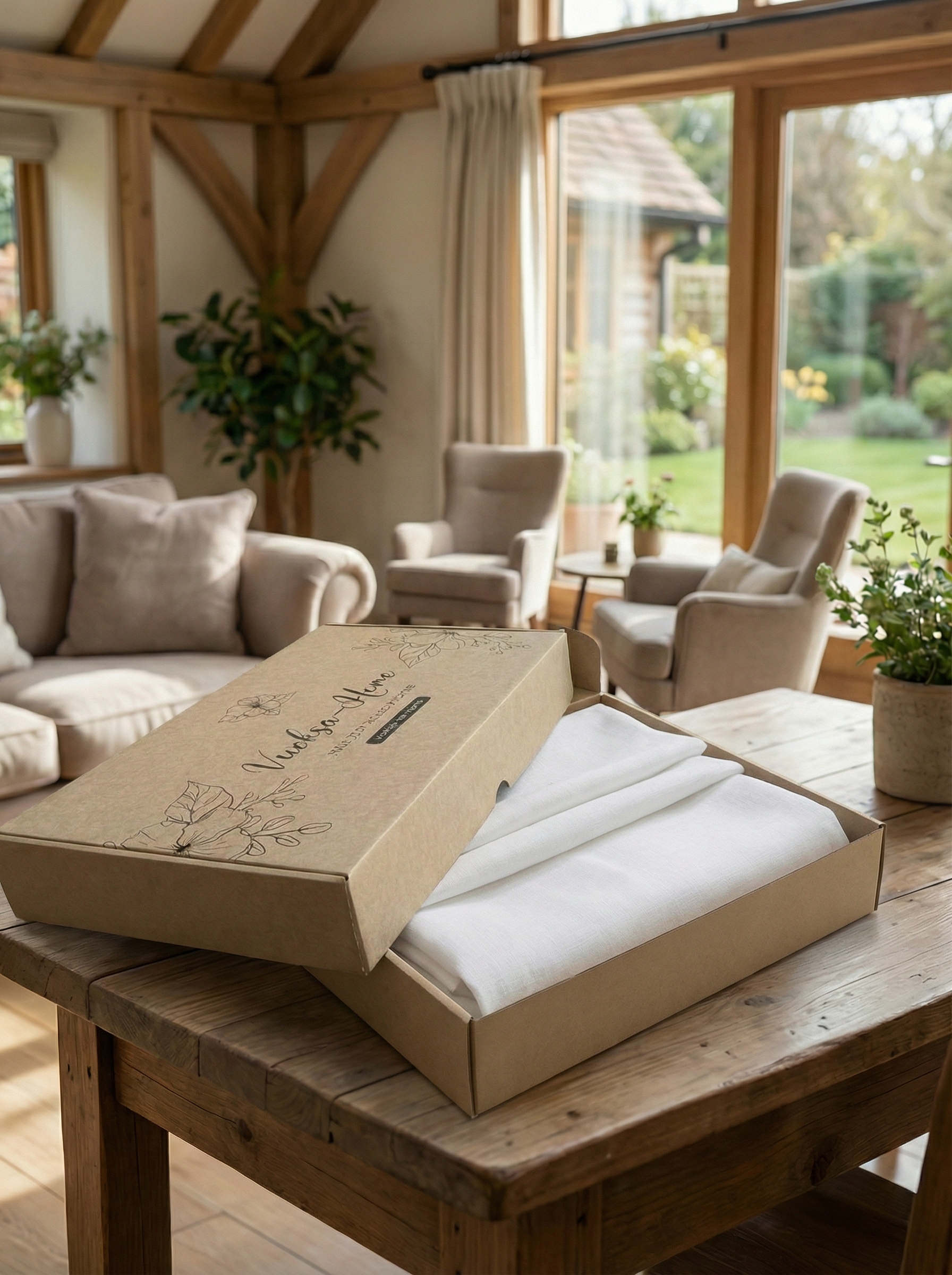 Тюль льняной с хлопком фото 6