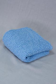 Вафельное полотенце в голубом цвете 75 120 см фото 1