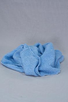 Вафельное полотенце в голубом цвете 75 120 см фото 5