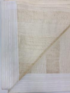 Комплект штор вуаль из льна полоска широкая на ленте 200 ш х270 в см 3 фото 5